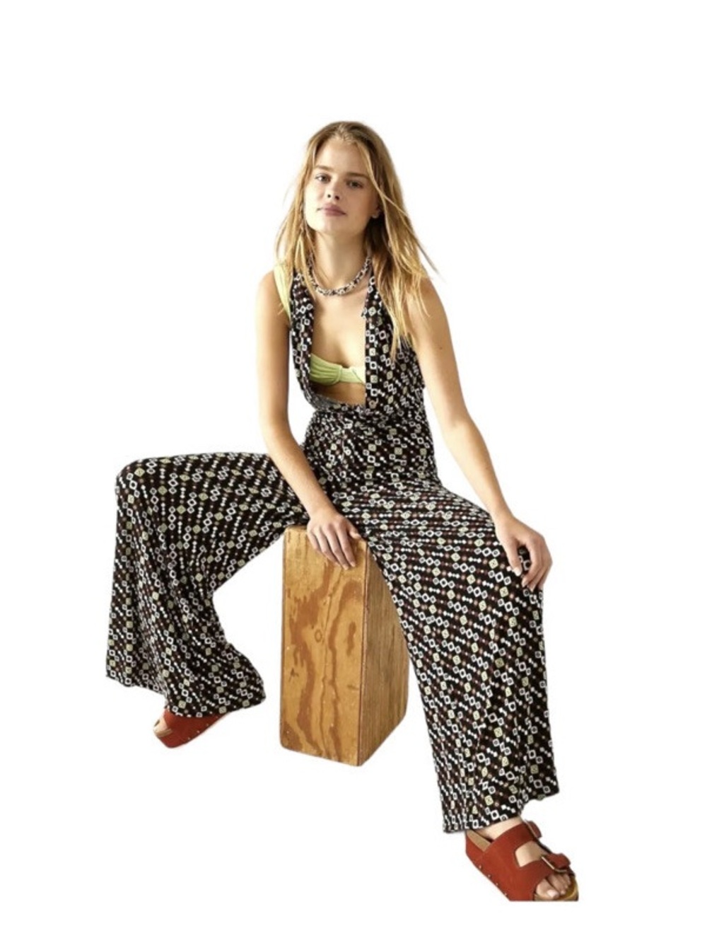 Free People Shayla Halter Jumpsuit - Picture 2 of 12